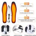 1Pair Quality USB Heating Shoes Insole Winter Warm Insoles for Feet Men Women Electrically heated Shoe Sole Non Slip Shoe Pads. 