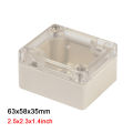 Waterproof Plastic Junction Box Transparent Cover Enclosure Electronic Instrument Housing Case Electrical Project Outdoor Boxes. 