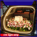 Car Trunk LED Strip Lights for The Interior Decoration of The Vehicle, Featuring Neon Lights and DIY Ambient Light Strips.