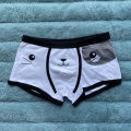 Men Panties Cotton Boyshorts Men Funny Cat Sports Boxer Shorts Panties Cartoon Printed U Convex Male Men's Underwear. 