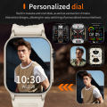 LIGE Sport Smart Watch 2.01'' Screen LED Flashlight Watches Health Monitor New Bluetooth Call Waterproof Smartwatch Men.