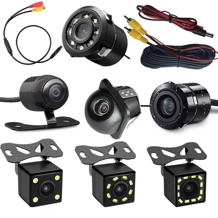 Automotive Camera Rear View Car Rear View Camera 4/8/12 LED Night Vision Reversing Auto Parking ...