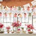 1Set Fairylady Paper Banner Cartoon Fairy HB Letter Hanging Banners For Fairy Wedding Birthday Celebration Party Wall Decoration. 