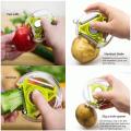 3In1 Multifunction Kitchen Tools Fruit and Vegetable Peeler Vegetable Shredding Tool Stainless Steel Blade Easy To Clean Replace. 