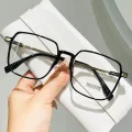Square Blue Light Blocking Glasses Man And Women Black Oversized Optical Eyeglasses Vision Spectacles Big Frame Computer Eyewear. 