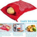 Kitchen Supplies Microwave Potato Bag Baked Potato Bag Red Pouch Cooking in Just 4 Minutes Cooker Bag Potato Bags Kitchen Tools. 