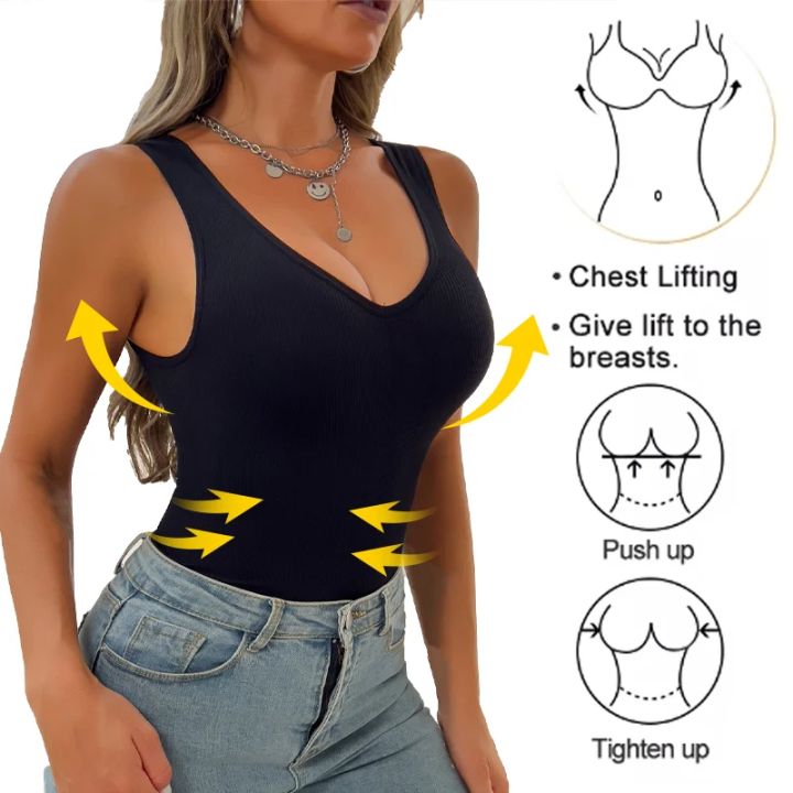 Shapewear%20Women%20Shirts%20S-3XL%20Sleeveless%20Body%20Shaper%20V%20Neck%20Compression%20Tank%20Tops%20Tummy%20Control%20Underwear%20Wide%20Strap%20Fajas%20-%20Image%203