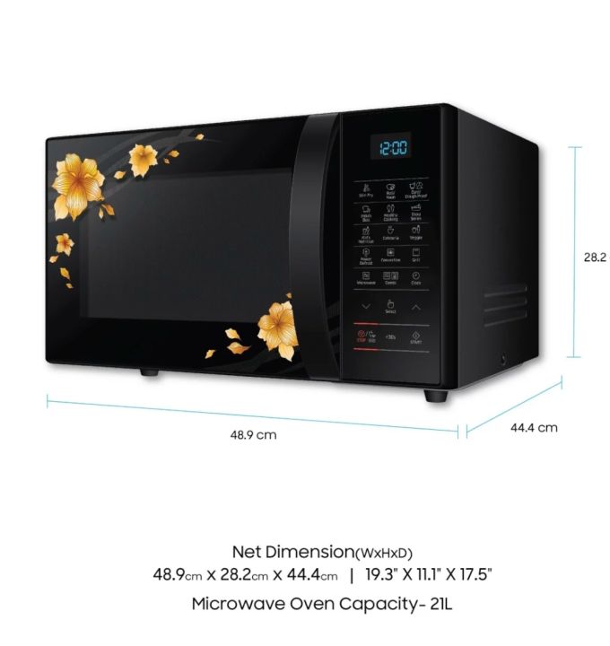 SAMSUNG%20CE77JD-QB/TL%203%20In%201%20Convection%20Microwave%20With%20SlimFry%20-Silver%20-%20Image%205