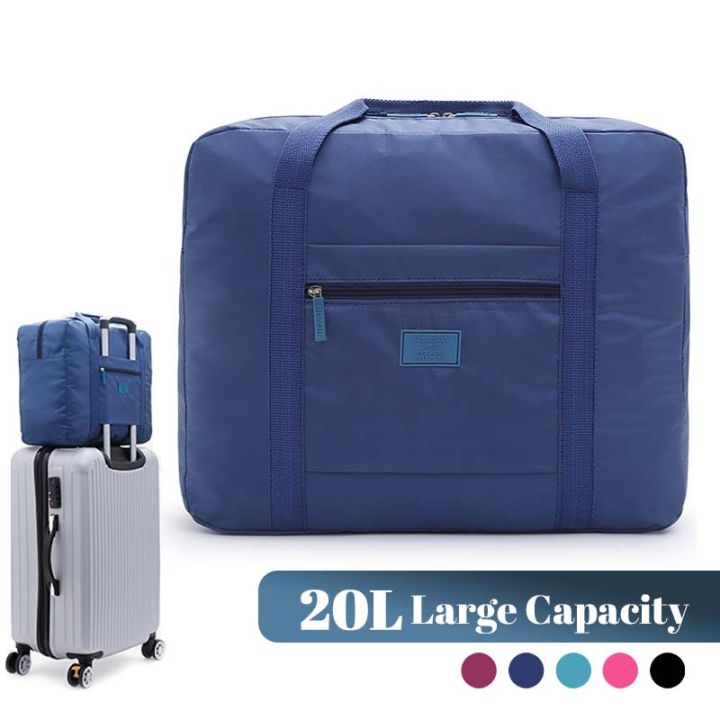 Compact & Foldable Travel Duffel Bag: Lightweight, Gender-Neutral Tote for Convenient Carry-On Luggage, Perfect for Weekends Awa