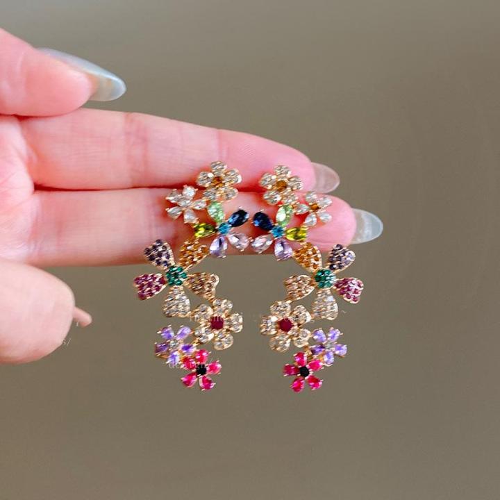 Romantic%20Colorful%20Zircon%20Flower%20Earrings%20For%20Women%20Girls%20Fashion%20Sweet%20Waterdrop%20Flower%20Earrings%20Exquisite%20Party%20Jewelry%20Gifts%20-%20Image%205