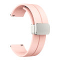 20mm 22mm Strap For Samsung Galaxy watch 4/5 pro/classic/gear s3/active 2 Sport Silicone Magnetic Buckle Huawei GT 2 2e 3 band. 