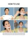 v shape face slimming mask face chin lifting and slimming patches face skin wrinkles removing sheets v shape neck double chin reducer moisturizing mask anti aging double chin v shape face mask for skincare face lifting belt v line skin tightening mask. 