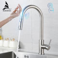 Smart Touch Kitchen Faucets Crane For Sensor Kitchen Water Tap Sink Mixer Rotate Touch Faucet Sensor Water Mixer KH-1015.