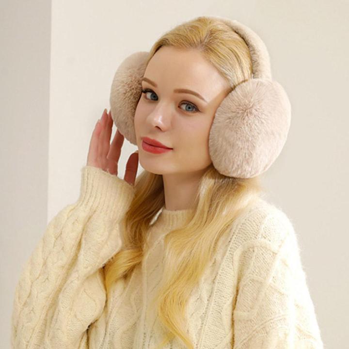 Fashion%20Winter%20Warm%20Earmuffs%20Fluffy%20Ear%20Muff%20for%20Women%20Soft%20Plush%20Earmuffs%20Girls%20Boys%20Cold%20Weather%20Ear%20Warmer%20Foldable%20Earflaps%20-%20Image%202