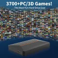 Launchbox 500G Portable Game Hard Drive Hyper Base Lbox Gaming HDD with 3700 PC/3D Game for PS4/PS3/PS2/Wii/WiiU/Switch/Gamecube. 