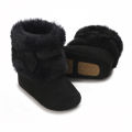 Baby Girls Snow Boots 0-18 Months Winter Warm Plush Soft Sole Non Slip Cute Bow Comfortable Toddler Shoes. 