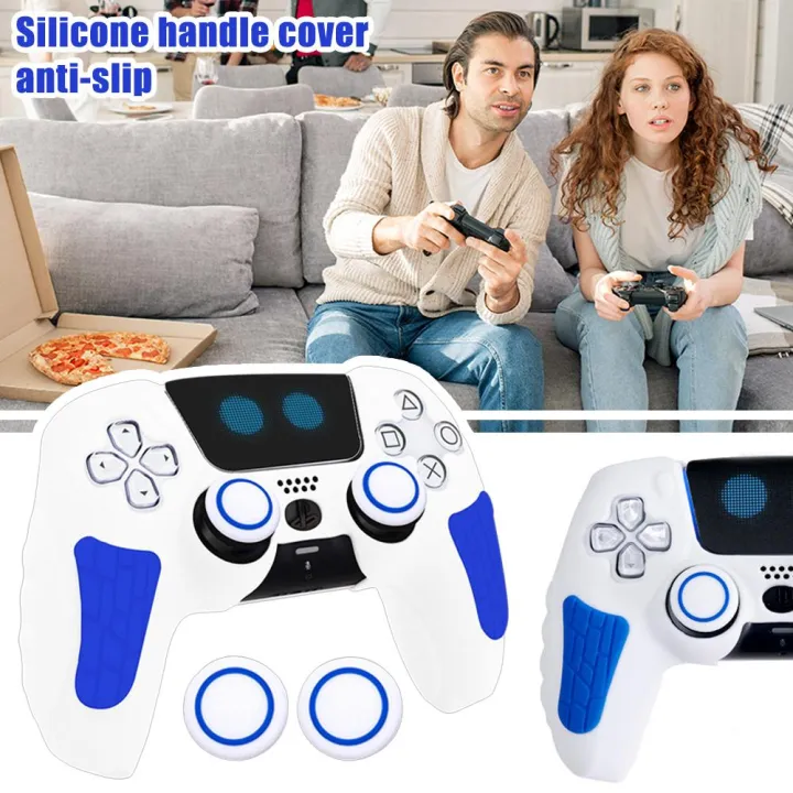 Astro%20Bot%20Silicone%20Handle%20Protective%20Cover%20For%20Ps5%20With%20Touchpad%20Sticker%20Anti-slip%20And%20Sweat-proof%20For%20PlayStation5%20Handle%20Cover%20-%20Image%205
