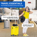 Travel Neck Pillow with Fillable Clothing U-Shaped Pillowcase, Extra Storage Bag, Velvet Neck Pillow Cover for Airplane Travel. 