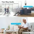 E27 Bulb Camera 4X Digital Zoom AI Human Motion Detect Full Color Night Vision Surveillance Camera. 
