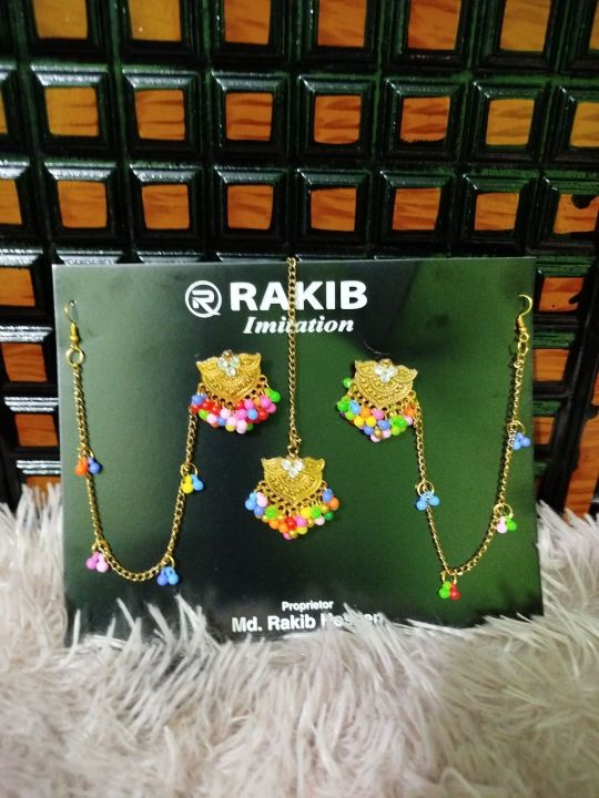 new%20bahubali%20earrings%20tikli%20set%20for%20women%20-%20Image%205