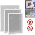 Customized Size Screen Windows No Drilling Mosquito Net White Mesh Air Tulle Reusable With Velcro Anti Insect Fly Curtains.