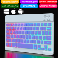Wireless Backlit Keyboard For iOS Android Windows Systems Rechargeable Backlight 10 Inch Teclado For Mac iPad MatePad Laptop.