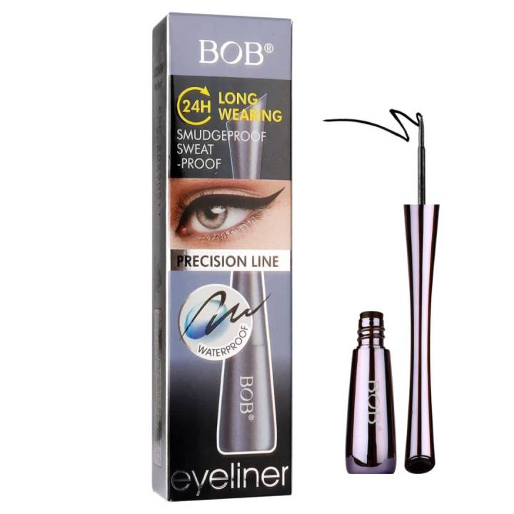 BOB 24H Long Wearing Smudgeproof Precision Liquid Eyeliner Waterproof Eyeliner  -Black