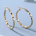 Korean version of large knotted earrings stainless steel earrings, luxury style earrings. 