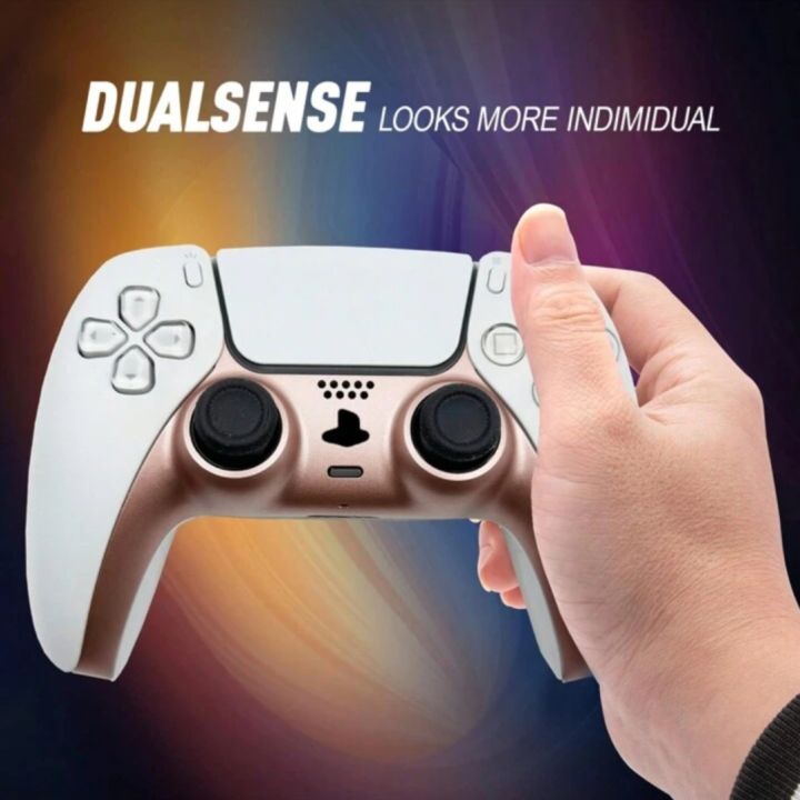 Decorative%20Plate%20Compatible%20With%20PS5%20Controller,Faceplate,DIY%20Replacement%20Clip%20Shell%20For%20PS5%20Controller%20Rose%20Gold%20-%20Image%203