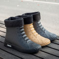 Rain Boots For Men Women Summer Casual Mid-calf Waterproof Shoes Winter Lining With Fleece Warm Anti-slip Wear-resistant Outdoor.