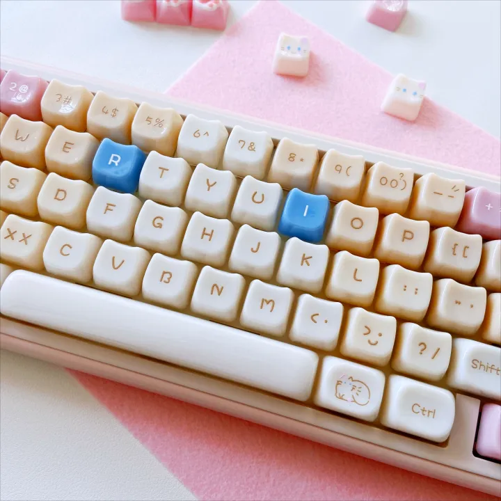 Cute%20Cat%20Ceramic-like%20Texture%20Keycaps%20with%20Cat%20Paw%20Directional%20keys%20PC%20MAO%20Profile%20for%20Mechanical%20Keyboard%2060%2070%2080%2090%20100%20-%20Image%205