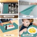 60/40cm Oversized Food Grade Silicone Waterproof Placemat Heat Insulation Anti-Skidding Washable Table Mat For Kitchen Dinner. 