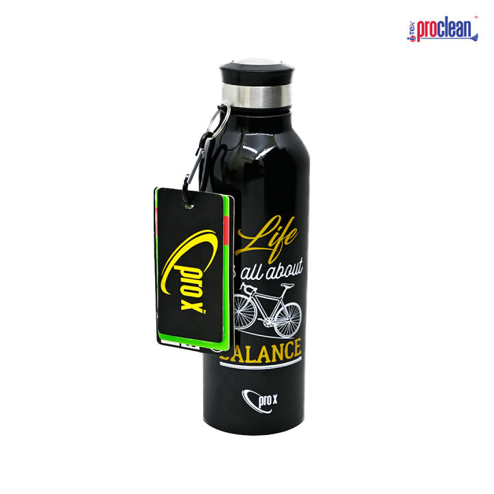 Proclean Stainless Steel Vacuum Insulated (750ml)Single Layer Non Thermal Printed Water Bottle