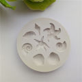 Seashell Conch Starfish Fish Under the Sea Style Pastry Baking Molds for Cookie Candy Marine Theme Cake Fondant Silicone Mold.