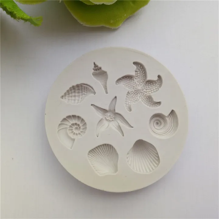 Seashell%20Conch%20Starfish%20Fish%20Under%20the%20Sea%20Style%20Pastry%20Baking%20Molds%20for%20Cookie%20Candy%20Marine%20Theme%20Cake%20Fondant%20Silicone%20Mold%20-%20Image%203