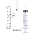 Astic Syringe Ink-Filling Needle Glue Dispenser 60ml Large-Capacity Syringe Pump with 1m Hose for Washing and Pumping.