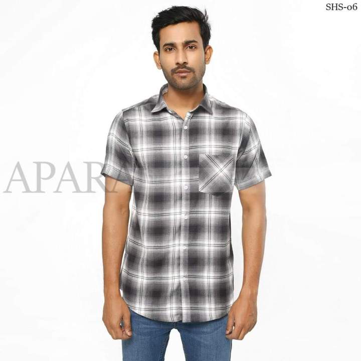 Mens Half Sleeve Casual Shirt