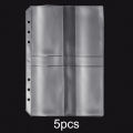 A5 6-Hole Strap Storage Clip And Storage Bag Scrapbook Cutting Die Storage Organizing Sticker Storage Transparent Bag. 