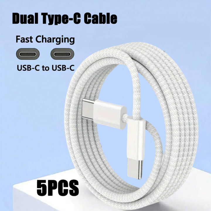 5PCS 60W USB C Cable For iPhone 16 15 Plus Pro Max Xiaomi Type C Cable ...