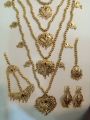 Traditional Sindhi 5-Layer Dhuri Jewelry Set with Earrings, Tikka & Jhumar – Bridal & Festive Design - HS Star Collection. 