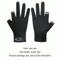 Summer Men Fishing Gloves Women Two Finger Cut Male Touchscreen Angling Anti-Slip Sun-Proof Breathable Cycling Fitness Gloves.