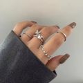 4-Piece Women’s Heart Rhinestone Ring Set | Jewelry Set, Rings. 