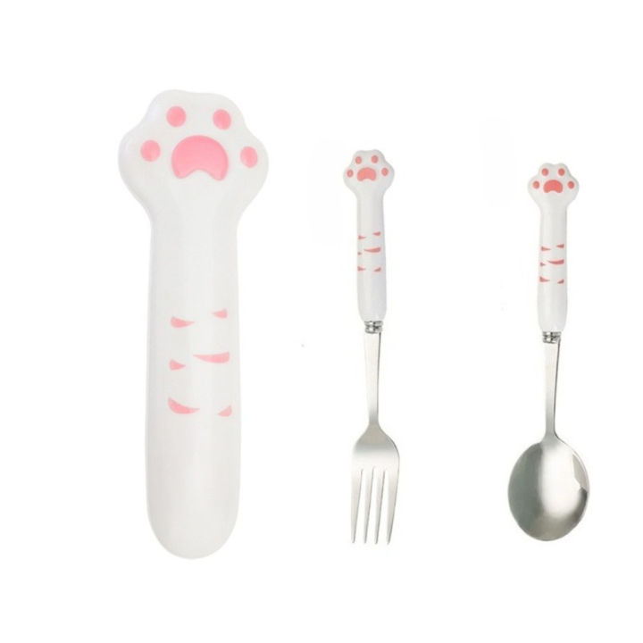 Cute%20Cat%20Paw%20Cutlery%20Set%20Portable%20Flatware%20Stainless%20Steel%20Travel%20Fork%20Spoon%20with%20Storage%20Box%20Lunch%20Bento%20Accessories%20-%20Image%207