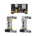 MB102 Breadboard Dedicated Power Supply Module Mini Micro USB Black White 2 Way 3.3V 5V MB-102 Solderless Bread Board. 