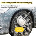 Car Wash Brush Car Cleaning Brush Telescoping Long Handle Mop Soft Hair Chenille Broom Universal Window Wash Auto Accessories. 
