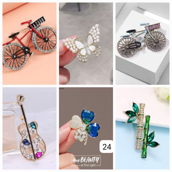 6 pieces brooch combo/ Hijab Pin Set