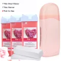 Roll On Waxing Kit,Hair Removal Wax Warmer with Cartridge Depilatory Roller Refill for Arms and Underarm Soft Wax Heater Kit. 