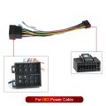 MEKEDE Universal ABS 16Pin ISO Car Radio Power Cable Wiring Harness Stereo Adapter for Car Android Player Plug and Play. 