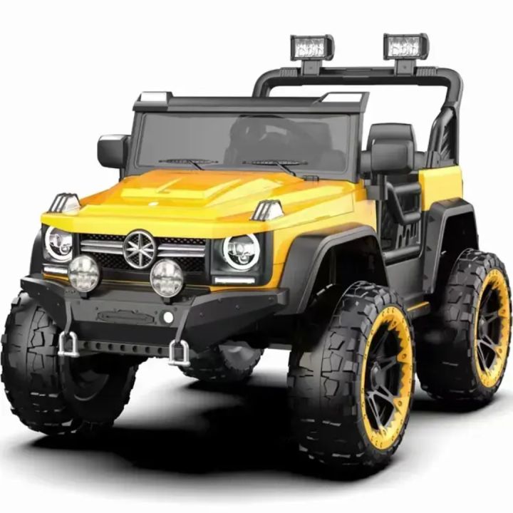 4x4 Kids Ride-On Jeep Remote Control Jeep for small children age 1-9 Years  LED Lights with 12V Battery operated jeep MBX016