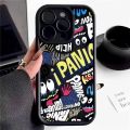 Graffiti painted cell phone case suitable for iPhone 11 13 dirt-resistant shockproof soft cover. 